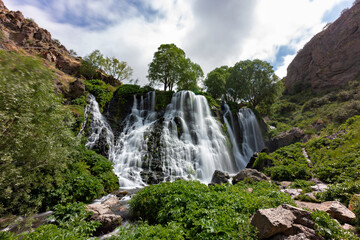 Shaki waterfalls near the city of Goris in Armenia.