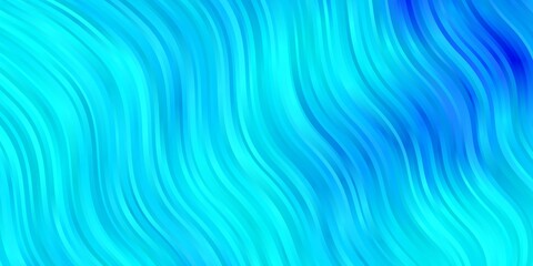 Light BLUE vector backdrop with bent lines. Illustration in abstract style with gradient curved.  Template for cellphones.