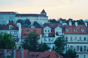 A beautiful view of Prague city at Czech Republic.