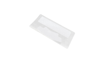 Whitening stripes for home dental whitening on  white background. Dental hygiene.