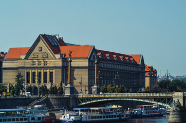 A beautiful view of Prague city at Czech Republic.