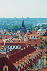 A beautiful view of Prague city at Czech Republic.