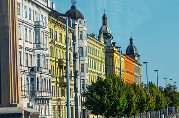 A beautiful view of Prague city at Czech Republic.