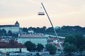 A beautiful view of Prague city at Czech Republic.