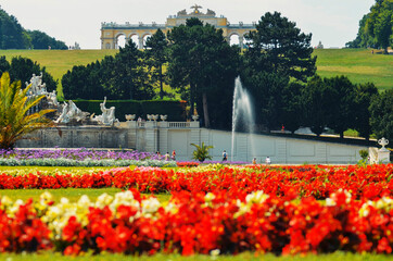 Obraz premium A beautiful view of Vienna city at Austria.