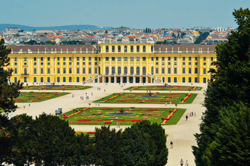 Obraz premium A beautiful view of Vienna city at Austria.