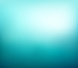 Abstract deep teal gradient background with light. Blurred turquoise water backdrop. Vector illustration for your graphic design, banner, summer or aqua poster