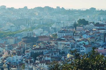 A beautiful view of Lisbon city and your nature at Portugal.