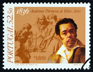 Joao Baptista Ribeiro and drawing (Portugal 1986)