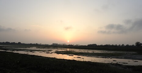 Lagoon during sunset