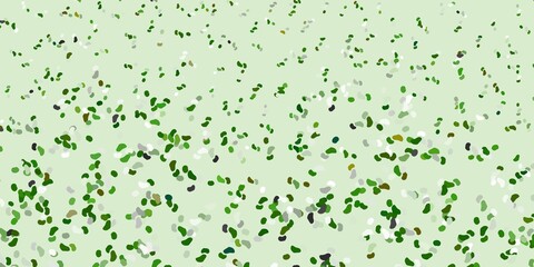 Light green vector background with random forms.