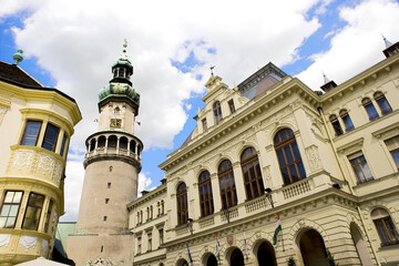 Fototapeta na wymiar The historical city center of Sopron 