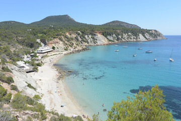 Fototapeta na wymiar A paradise called Cala d'Hort, Ibiza. 