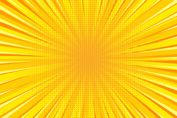 Obraz premium Cartoon comic background. Comics book colorful poster with halftone elements. Retro Pop Art style. Vector illustration.