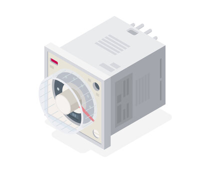 Timer Relay Plc Equipment Isometric