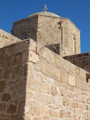Fototapeta na wymiar Agia Kyiaki Church, Kato, Paphos, Cyprus, The site of St Paul's Pillar, a Public World Heritage site.