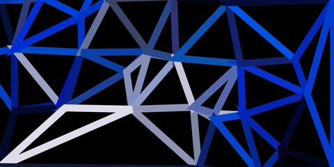 Dark blue vector geometric polygonal layout.