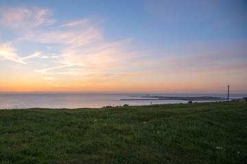 Fototapeta na wymiar Sonnenaufgang auf Helgoland