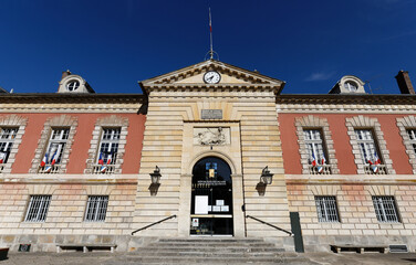 The historic town hall of Rambouillet city, France.