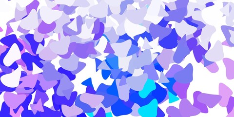 Light purple vector backdrop with chaotic shapes.