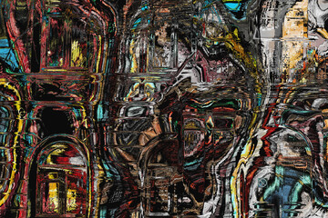 Background paint brush- abstract wallpaper pattern. Art drawing- texture ink