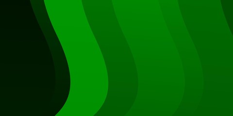 Light Green vector template with curves. Bright sample with colorful bent lines, shapes. Pattern for busines booklets, leaflets