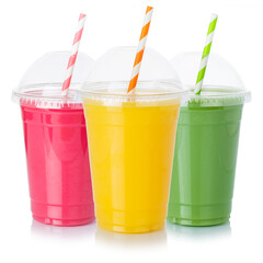Orange fruit juice straw drink drinks in a cup healthy eating isolated on white