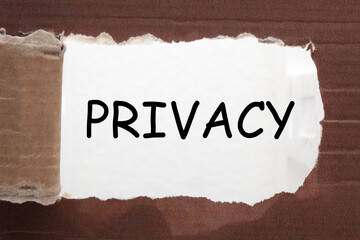 Privacy Word Concept