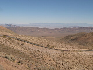 A ribbon of road across the desert, Death Valley National Park, California, USA