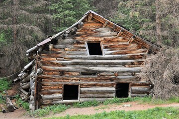 old log cabin