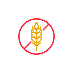 Gluten free icon vector illustration