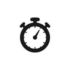 Stopwatch icon flat vector illustration
