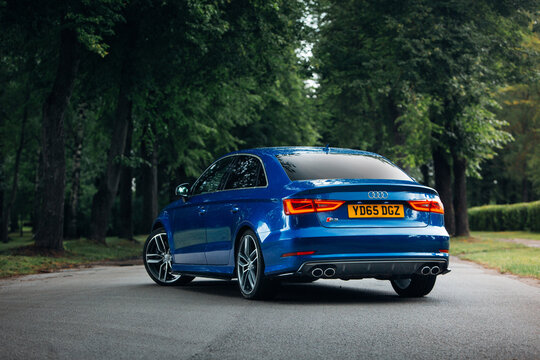 Audi S3 at the trees alley