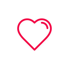 Heart icon vector illustration. Love symbol.