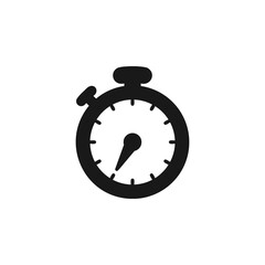 Stopwatch icon flat vector illustration