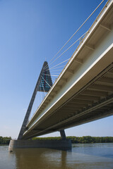 The Megyeri bridge in Budapestz