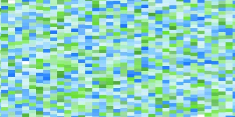 Light Blue, Green vector template in rectangles. Abstract gradient illustration with colorful rectangles. Template for cellphones.
