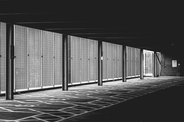 empty parking garage