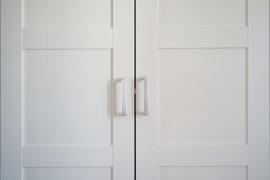 Close Up White Door Elements Apartment Interior