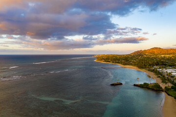 beach at sunset