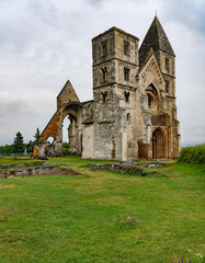 Fototapeta na wymiar Ruins of Zsambek monastery church