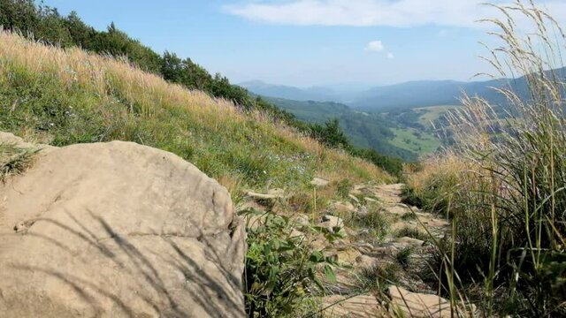 Bieszczady Mountains, View from Polonina Wetlinska, Poland.