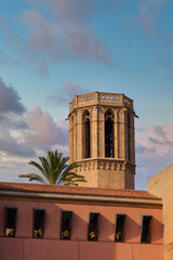 Obraz premium Stone Bell Tower in Barcelona