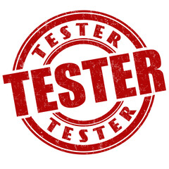 Tester sign or stamp