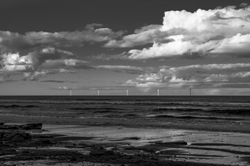 storm on the beach