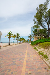 Hollywood Beach boardwalk Florida USA