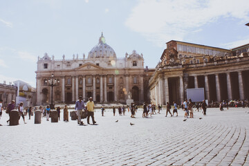 Fototapeta na wymiar piazza san marco venice italy vatican