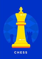 Chess sport poster design