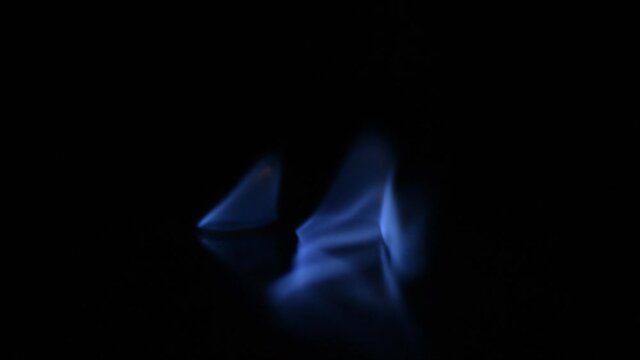 blue flame of alcohol