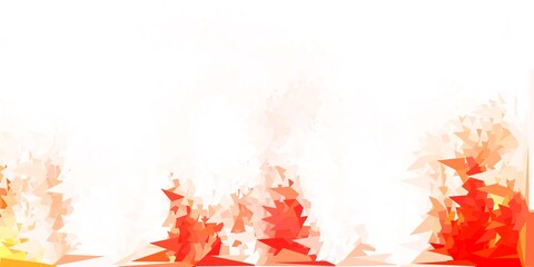 Light red vector triangle mosaic background.